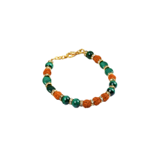 Rudraksha Malachite Bracelets