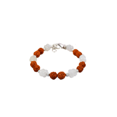 Rudraksha Moonstone Bracelet