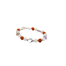 Rudraksha Moonstone Bracelet - I