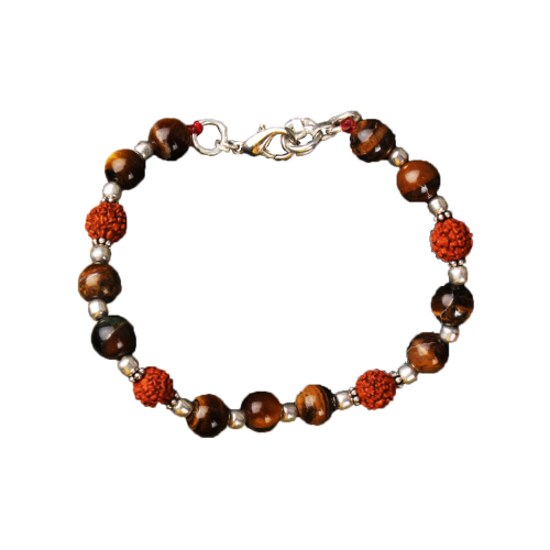 Rudraksha Tiger Eye Bracelet