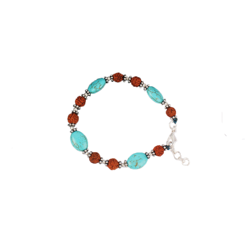 Turquoise Oval Bracelet - 7mm