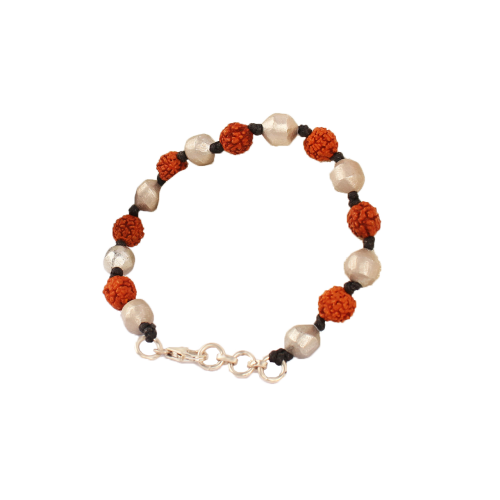 Rudraksha and Parad Bracelet in thread