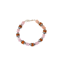 Rudraksha and Rose Quartz Bracelet - II