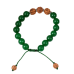 Green Onyx and Rudraksha Bracelet