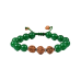 Green Onyx and Rudraksha Bracelet