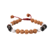 Rudraksha with Sphatik and Red Tiger Eye Bracelet