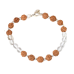 Rudraksha with faceted Crystal Bracelet