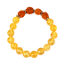 Yellow Citrine and Rudraksha Beads Bracelet