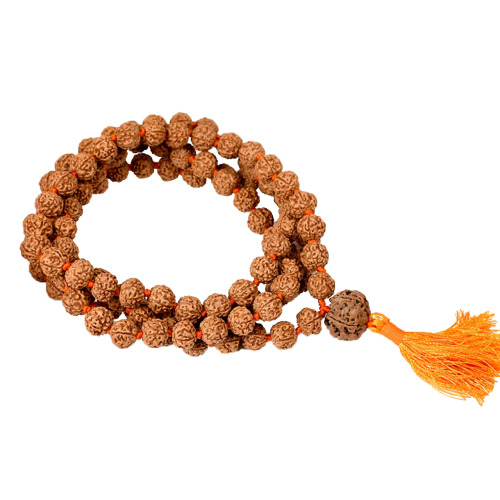 5 Mukhi Guru Mala 108 +1 Beads - 11mm