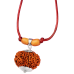 11 Mukhi Rudraksha Nepal Silver Capped Pendant in Thread 22mm