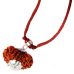 19 mukhi rudraksha Nepal Silver Capped Pendant in Thread 28mm-30mm