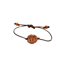 2 Mukhi Rudraksha Nepal Bracelet in Silk Thread 16mm