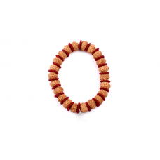 10 mukhi Narayan bracelet from Java in woolen spacers 11 mm