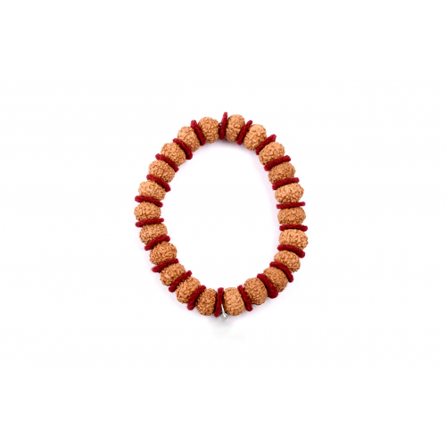 10 mukhi Narayan bracelet from Java in woolen spacers 11 mm