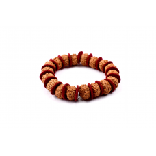 10 mukhi Narayan bracelet from Java in woolen spacers 15 mm