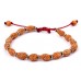 2 mukhi Moon bracelet from Java with silver chakri in thread - 10mm