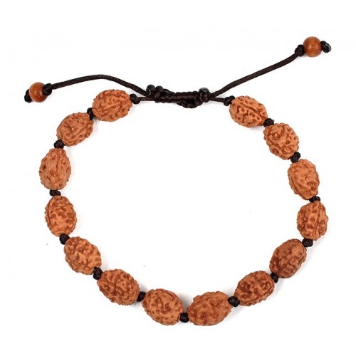 3 mukhi Agni bracelet from Java in silk thread - 13mm