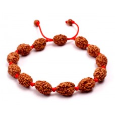 3 mukhi Agni bracelet from Java in silk thread - 14mm