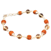 4 Mukhi Java Bracelet with Citrine Beads in Flower Capping