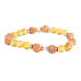 4 Mukhi Java Bracelet with Citrine Beads in Silver Chakri