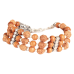 4 mukhi Java Triple turn Bracelet with Sandalwood beads