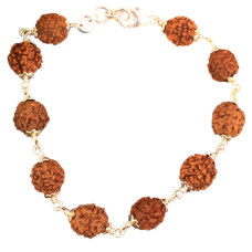 Rudraksha Bracelet in silver - 11 mm