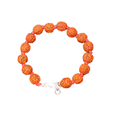 Punch Mukhi Rudraksha Bracelet (Chikna Bead) - III