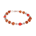 6 mukhi Java Bracelet with Coral and Sphatik