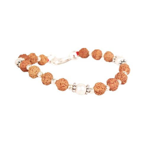 6 mukhi Java Bracelet with Pearl