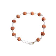 6 Mukhi Mars bracelet - Java in Silver Capping