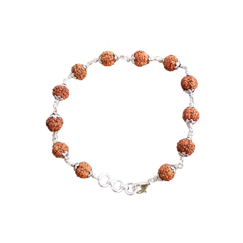 6 Mukhi Mars bracelet - Java in Silver Capping