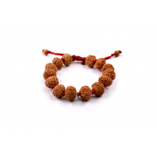 7 mukhi Goddess Laxmi  bracelet from Java in silk thread - 14mm