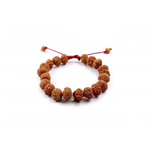 9 Mukhi Durga Shakti Bracelet from Java in Silk Thread 12 mm