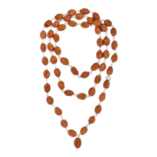 3 Mukhi Mahajwala Silver Mala-10mm 