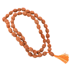 3 mukhi agni mala in thread 54+1 beads 12mm