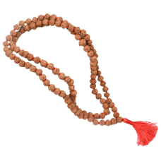 Rudraksha Mala 7mm - Semi Chikna Beads