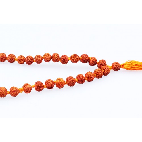 Rudraksha mala in thread - 5mm