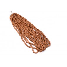 Semi Chikna Rudraksha Mala - Set of 9 - 7mm