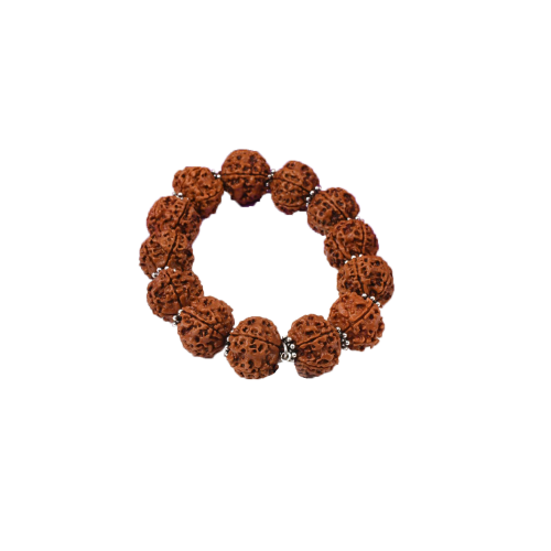 5 Mukhi Nepal Rudraksha Beads Bracelet - V