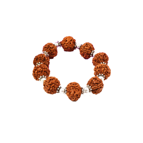 5 Mukhi Nepal Rudraksha Beads Bracelet - VII