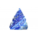 Shree Yantra In Natural Lapis Lazuli Gemstone -225-gms 