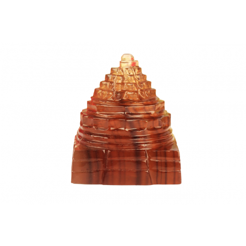 Shree Yantra In Natural Fluorite Gemstone - 103-gms