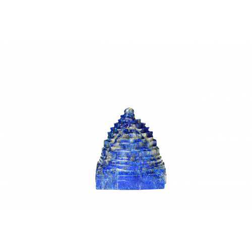 Shree Yantra In Natural Lapis Lazuli Gemstone - 86 gms 