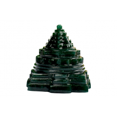 Shree Yantra In Natural Green Jade - 222-gms 