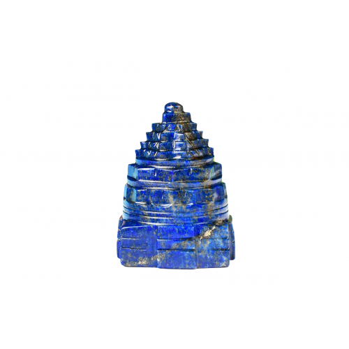 Shree Yantra In Natural Lapis Lazuli Gemstone -122-gms