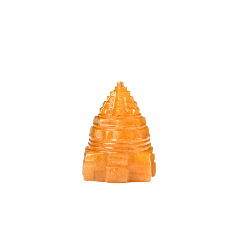 Shree Yantra In Natural Yellow Jade -95 gms - i