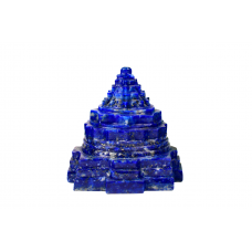 Shree Yantra In Natural Lapis Lazuli Gemstone -323-gms 