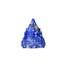 Shree Yantra In Natural Lapis Lazuli Gemstone -98-gms-i