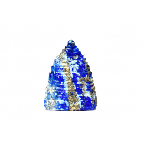 Shree Yantra In Natural Lapis Lazuli Gemstone -123-gms