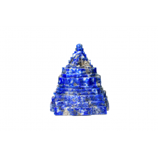 Shree Yantra In Natural Lapis Lazuli Gemstone -130-gms - i